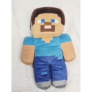 Minecraft Steve Plush Mojang Mattel 9” Stuffed Animal Jinx Game Fan